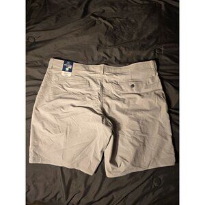 NWT New Mens George Big & Tall Gray Bermuda Shorts waist 46 Flat Front
